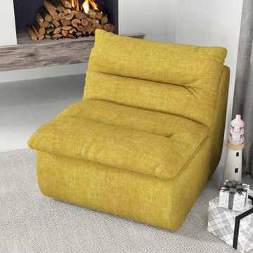 Lazy Floor Sofa ,Modern Armless Floor Lounge Chair, Comfy Accent Bean Bag Couch, Single Corner Chair Sofa For Living Room Bedroom Salon Office