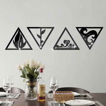 Living Room Bedroom Self Adhesive Decorative Mirror Wall Sticker