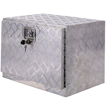 24inch Aluminum Tool Box,heavy Duty Truck Bed Tool Box,outdoor Trailer Pickup Storage Tool Box,RV Storage Organizer,underbody Box W Lock Keys,silver