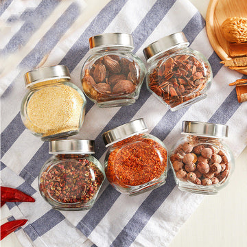 Food Grade Sealed Glass Jar With Lid Storage Tank, Moisture-proof Storage Tank