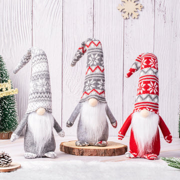 Christmas Decorations Faceless Doll Dolls Style Woolen Old Window Decorations