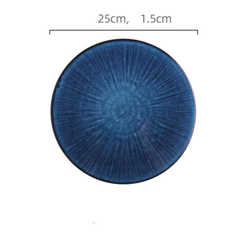 Modern blue plates