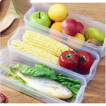 Square Food Storage Box, Long Narrow Transparent Storage Box, Hanging Noodles, Refrigerated Tall