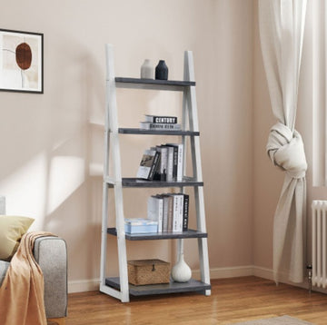 5 Tiers Of Shelves, Bookshelves, Storage Shelves, Bookshelves With Rubberwood Frames Unavailable Platforms- Welfel Temu