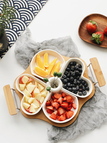 Ceramic Fruit Platter Divided Candy Plate