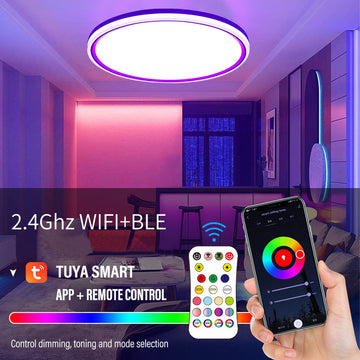 Smart Ceiling Lamp Round Peripheral Luminous Model WIFI