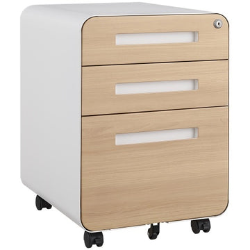 3 Drawer Mobile Filing Cabinet, Simple Style Multi-functional Locker