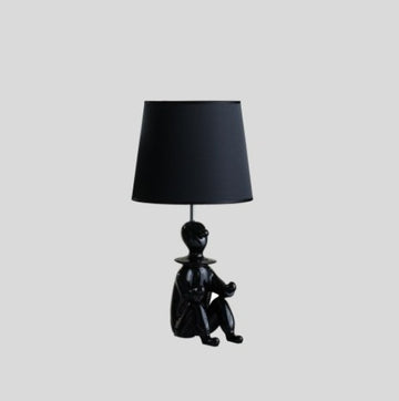 21.25 Black Modern Clown Phone Holder Resin Table Lamp