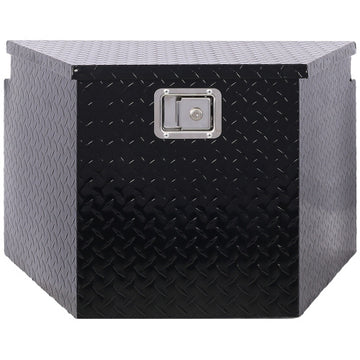 29inch Aluminum Tool Box,heavy Duty Truck Bed Tool Box,outdoor Trailer Pickup Storage Tool Box,RV Storage Organizer,underbody Box W Lock Keys,black 29x16.5x18.5inch