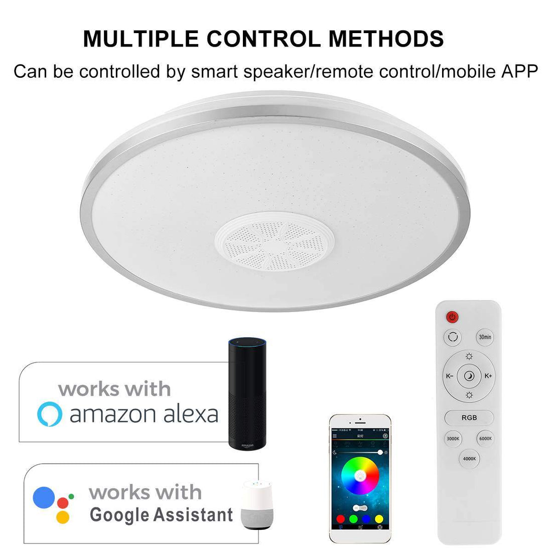 Graffiti WiFi smart Bluetooth ceiling lamp