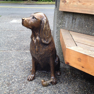 Golden Retriever Statue Animal Garden Ornament