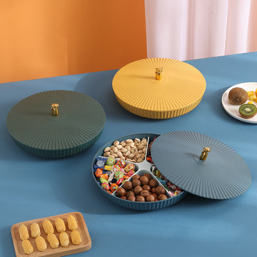 Candy Dried Fruit Plate Dessert Divide Platter