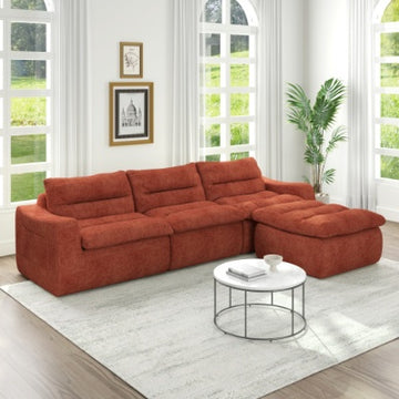 Right Sofa Seat, L-shaped Modular Combined Sofa, Compressed Combined Sofa, Modern Lazy Style Comfortable Beanbag Sofa