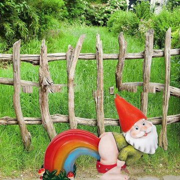 New Garden Rainbow Fart Statue Creative Cute Decoration
