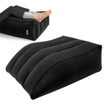 Calf Pillow Slope Leg Pad PVC Material Inflatable Leg Pillow Portable Soft Flocking