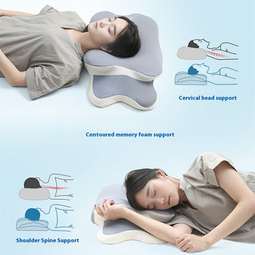 Butterfly Shaped Memory Pillow Cervical Support
