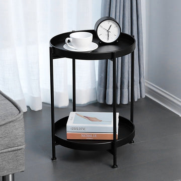 Iron Balcony Small Apartment Bedside Round Table Coffee Table