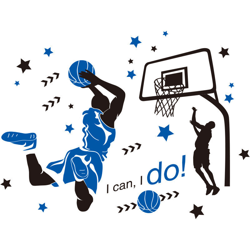 Room wall decoration basketball sports wall sticker