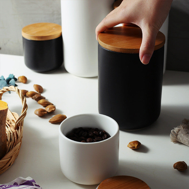 Ceramic Storage Pot Seasoning Food Sealed Pot