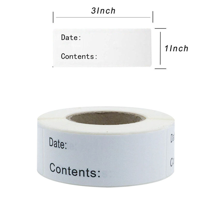 Food Storage Date Self-adhesive Roll Sticker Label