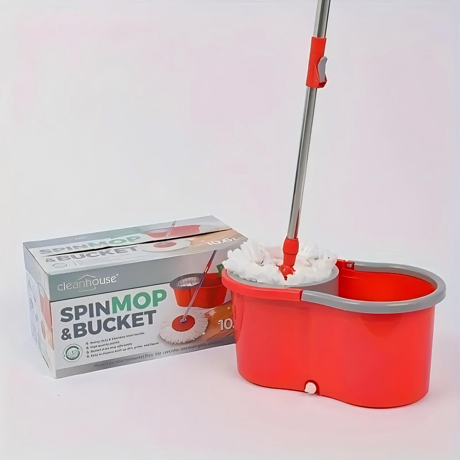 10.6 L SPIN MOP BUCKET & REFILLS PLASTIC-6