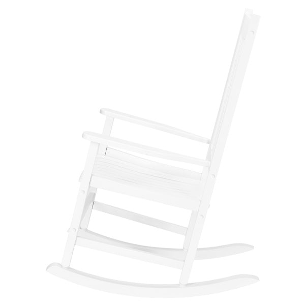 White Wooden Rocking Chair