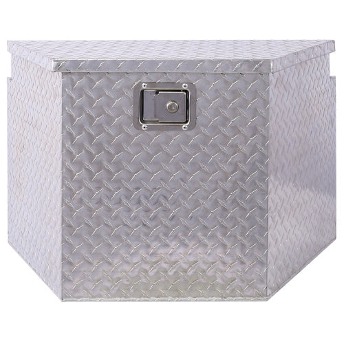 29inch Aluminum Tool Box,heavy Duty Truck Bed Tool Box,outdoor Trailer Pickup Storage Tool Box,RV Storage Organizer,underbody Box W Lock Keys,silver, 29x16.5x18.5inch