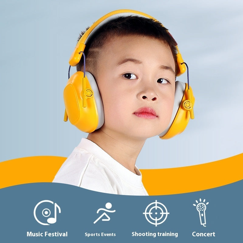 Children's Sound Insulation Earmuffs Sleep Learning Drum Kit