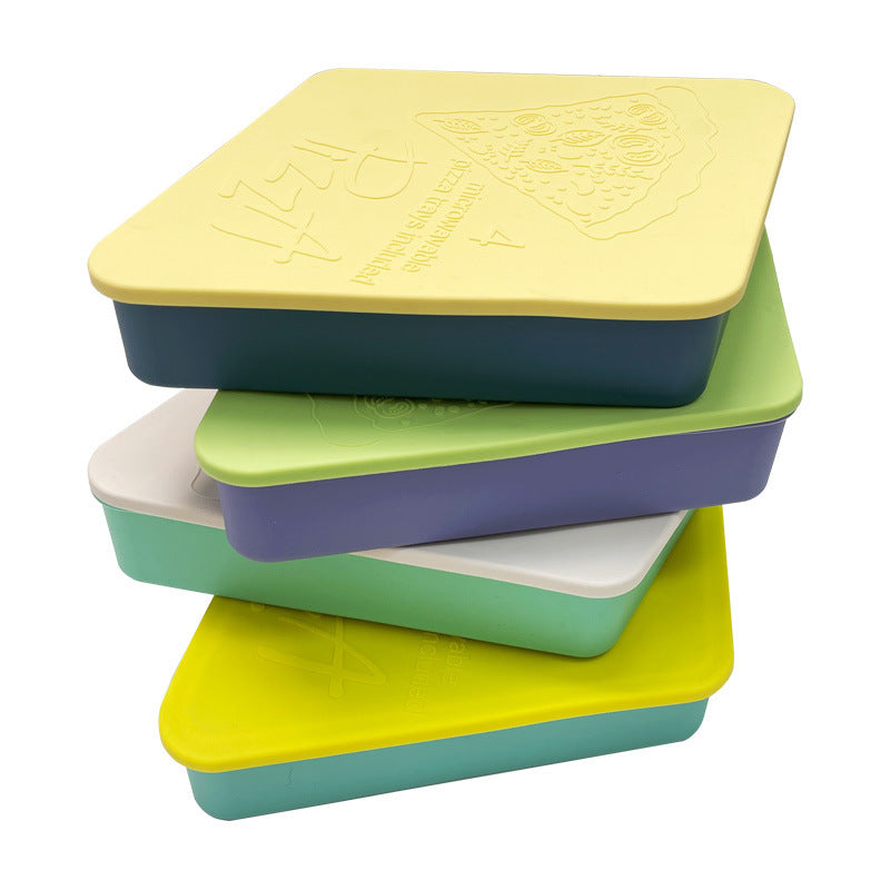 Food Packing And Storage Triangle Pizza Silicone Storage Box