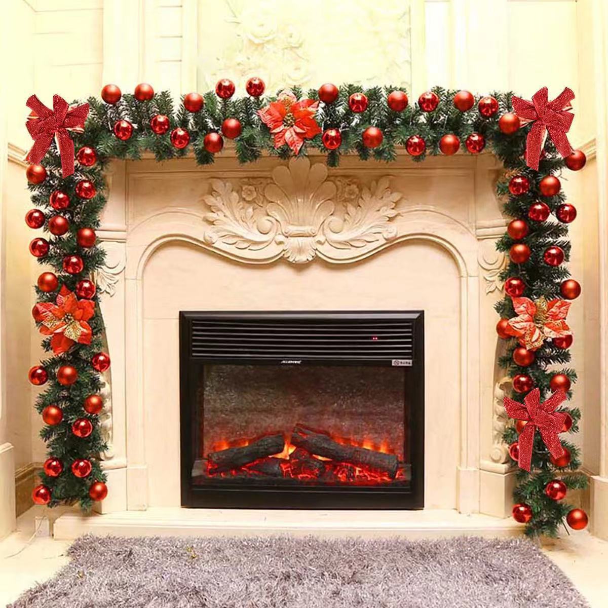 Encrypted Ornaments With Lights Christmas Decorations