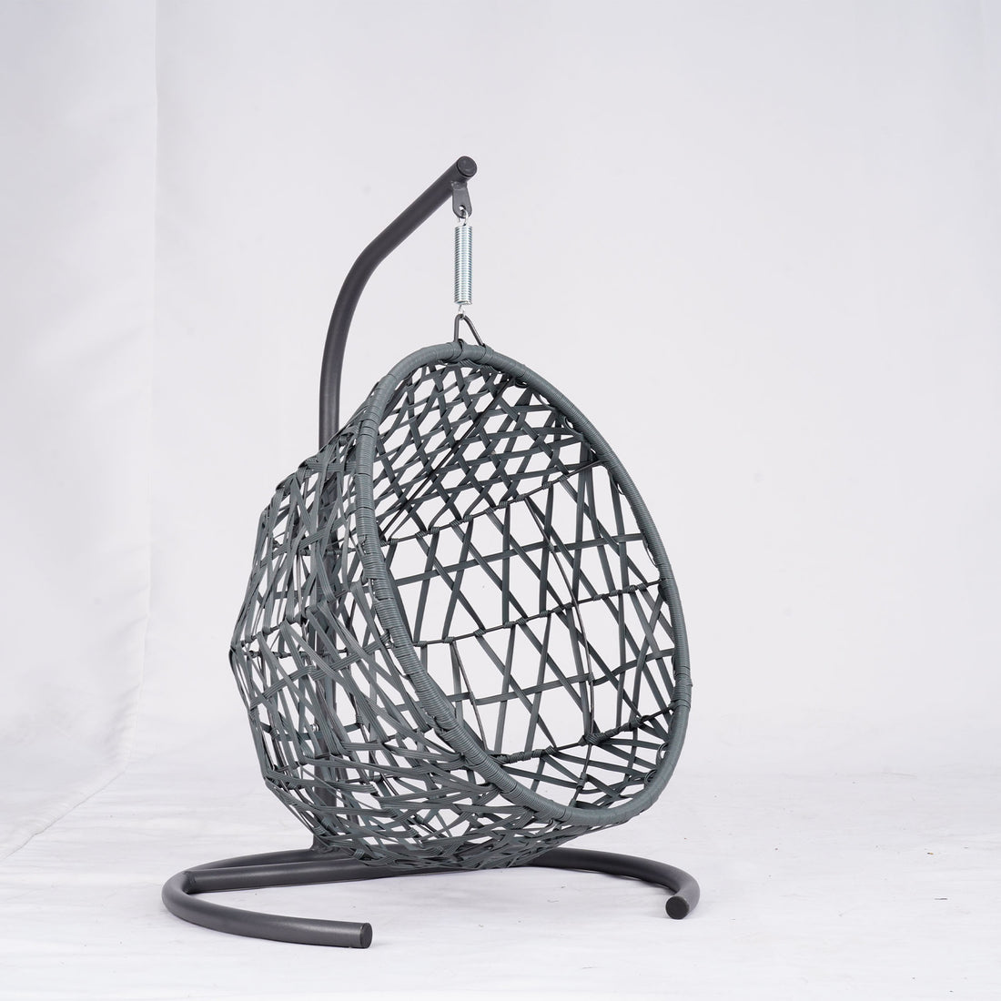 Cat Swing Bed With Stand And Cushion, Rattan Look Cat Egg Chair, Indoor Hanging Swing Cat Bed, Suitable For Cats, Small Dogs And Small Animals, Gray, Prohibited Platform Temu, Shein