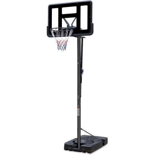 Teenagers Portable Basketball Hoop Height Adjustable Basketball Hoop Stand 7.5ft - 10ft With 44 Inch Backboard And Wheels For Adults Teens