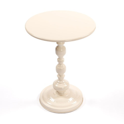 Vintage Metal Coffee Table End Table, Round Side Table For Sofa Bedside Nightstand, Accent Table Decorative Small Space Living Room Bedroom
