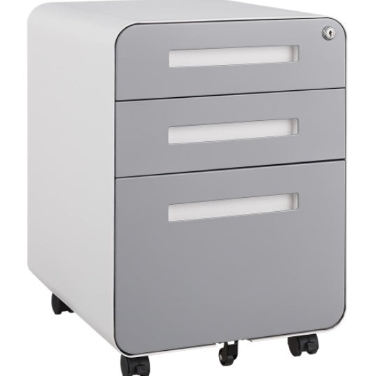 3 Drawer Mobile Filing Cabinet, Simple Style Multifunctional Locker