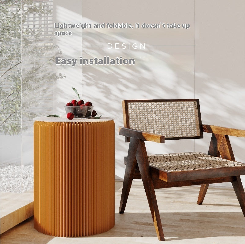 Shibazhi Side Sofa Living Room Round Tea Table