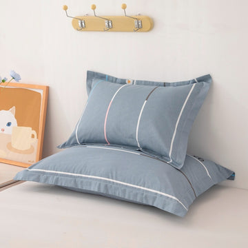 One Pair Of Pure Cotton Pillowcases For Single Person