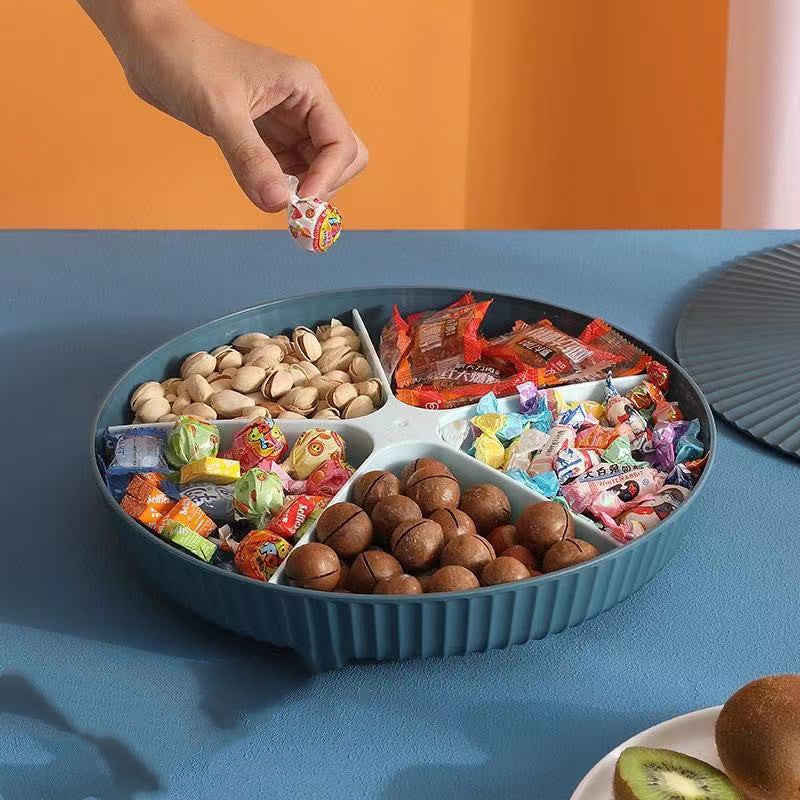 Candy Dried Fruit Plate Dessert Divide Platter