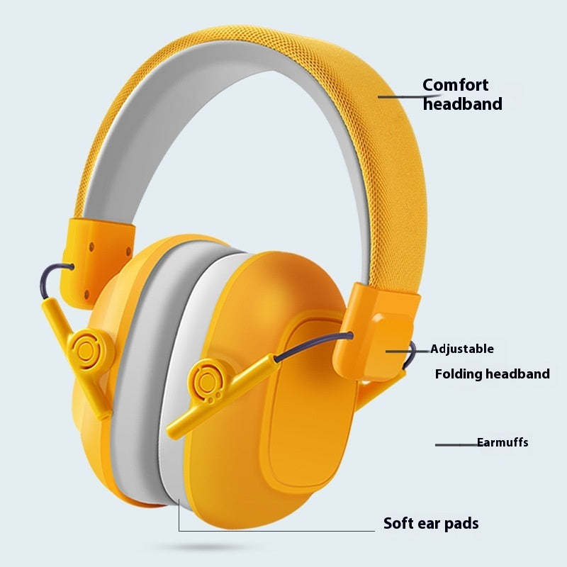 Children's Sound Insulation Earmuffs Sleep Learning Drum Kit