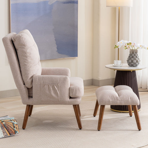 Foam Recliner With Footrests