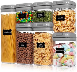 Kitchen Cereals Transparent Sealed Plastic Cans