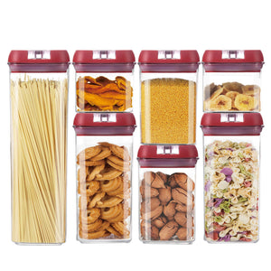 Kitchen Cereals Transparent Sealed Plastic Cans