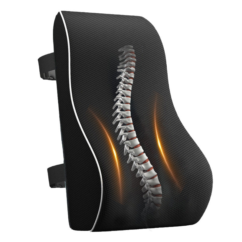 Cross-border Wholesale Car Memory Foam Lumbar Pillow Car Cushion