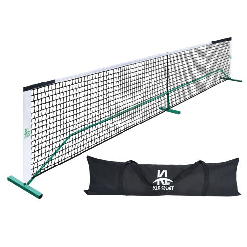 22 FT Pickleball Net, Steady Metal Frame,Easy Setup For All-Weather Resistant Play In Backyards,Outdoor Indoor Driveways And Garages