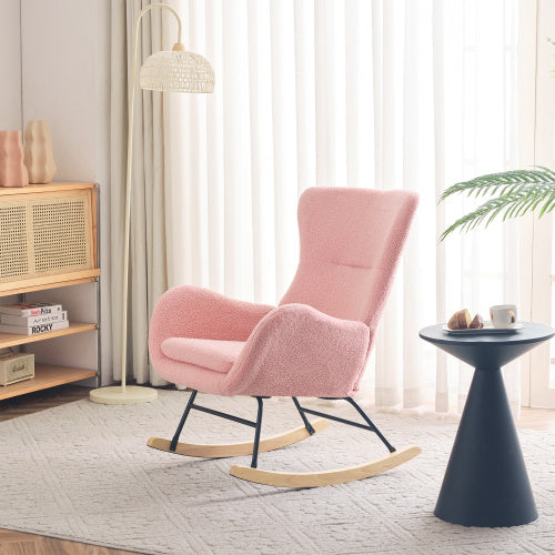 Teddy Velvet Rocking Chair