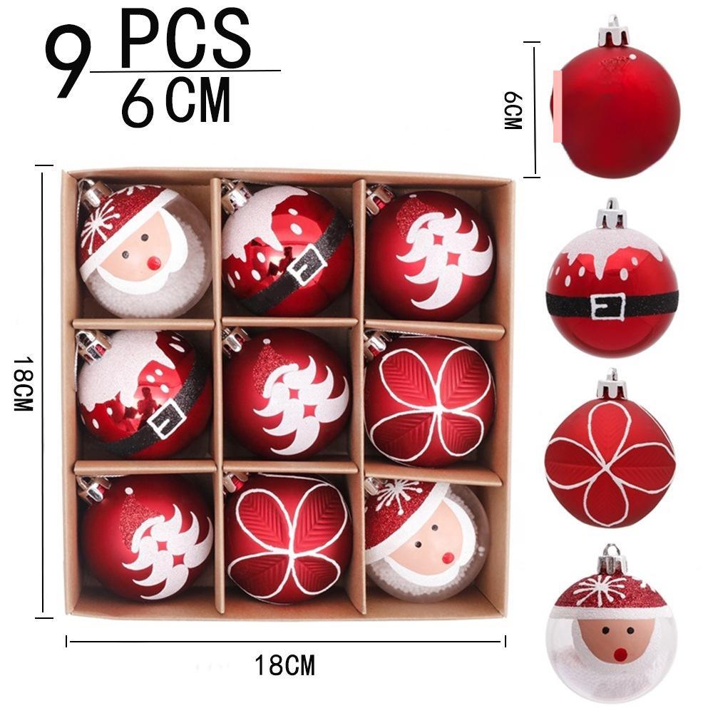 Plastic Christmas Decorations Ball Pendant