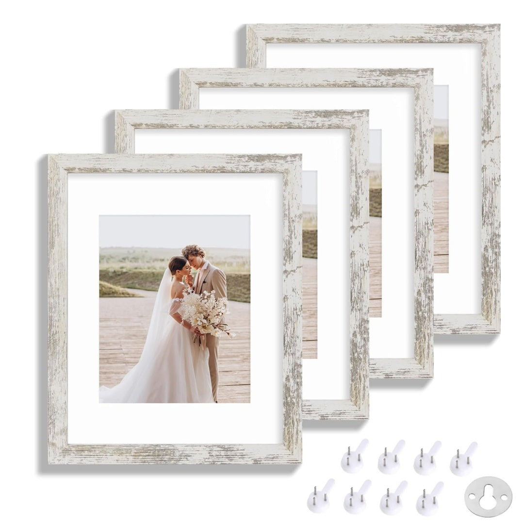 Vintage 11x14 Wood Picture Frame -Rustic Farmhouse Wall Decor For Photos & Art Prints-1PC