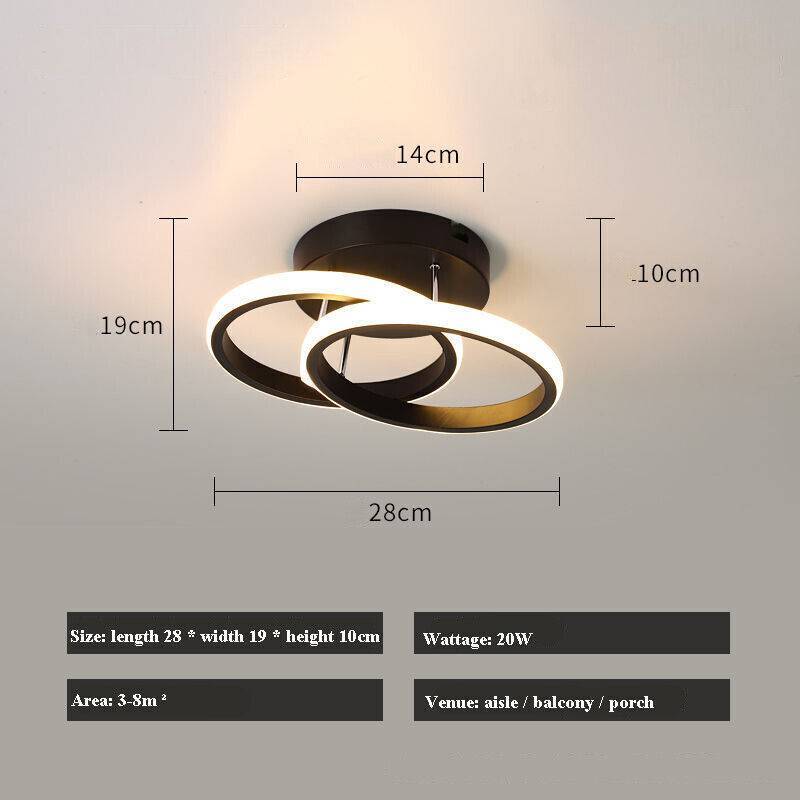 Brand New DIMMABLE 3-Color Ceiling Lamp LED Ceiling Light Living Room Kitchen Hallway