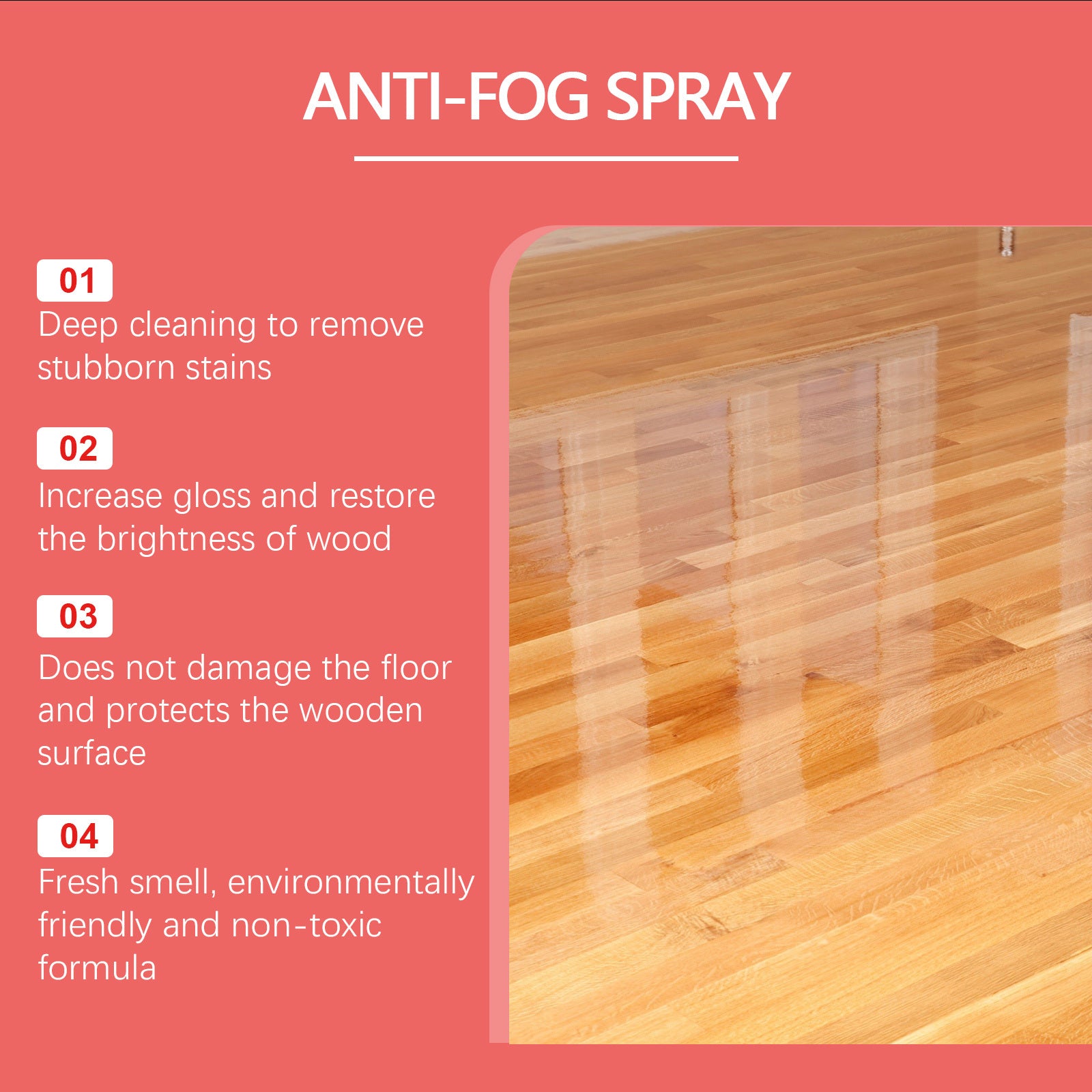 Stain Remover, Floor Cleaner, Floor, Multi-Effect Stain Removal, Polishing, Brightening, Orange Foam