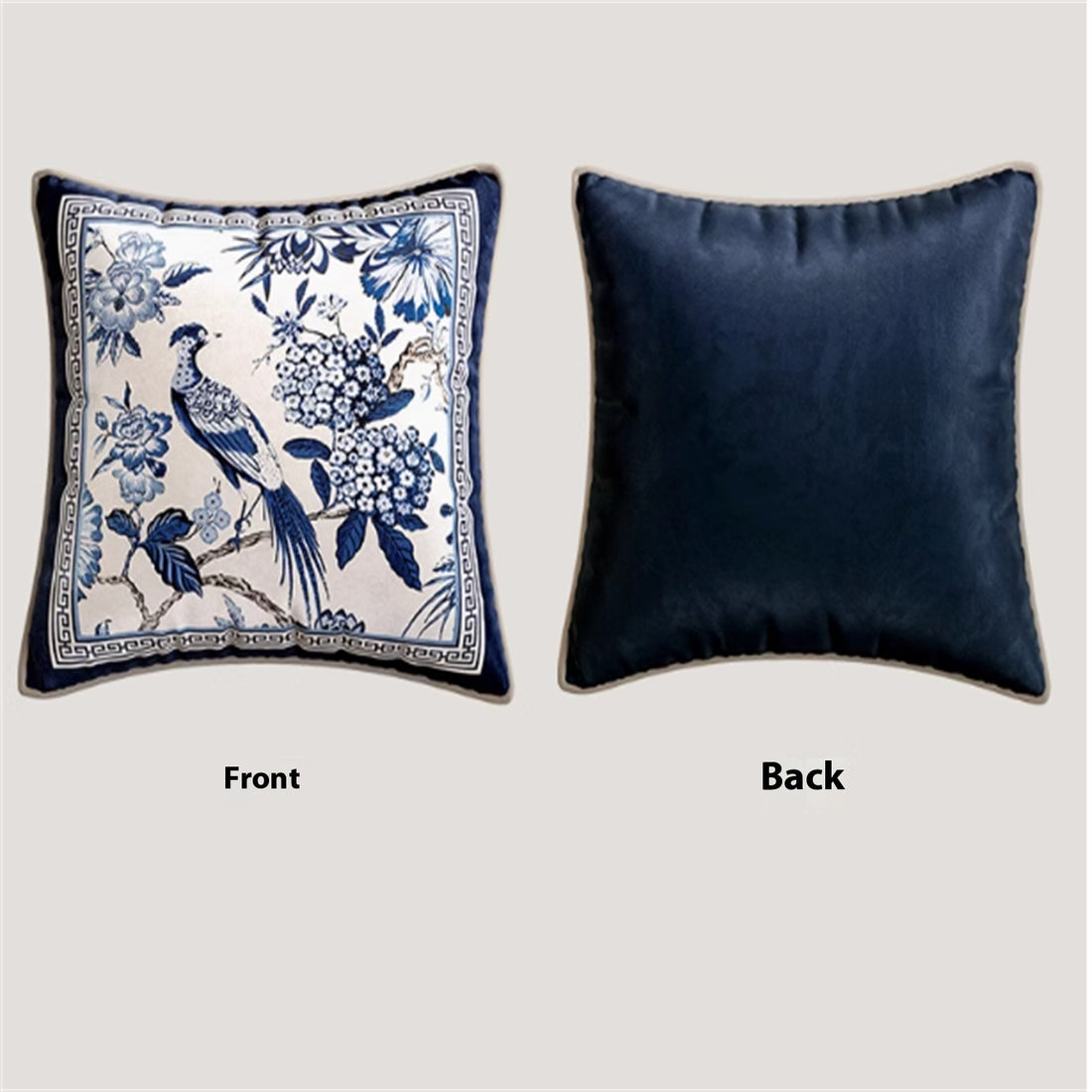 Chinese Style Blue And White Porcelain Pillow Bedroom Bedside