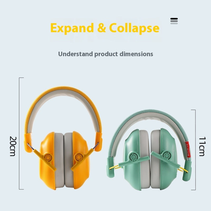 Children's Sound Insulation Earmuffs Sleep Learning Drum Kit